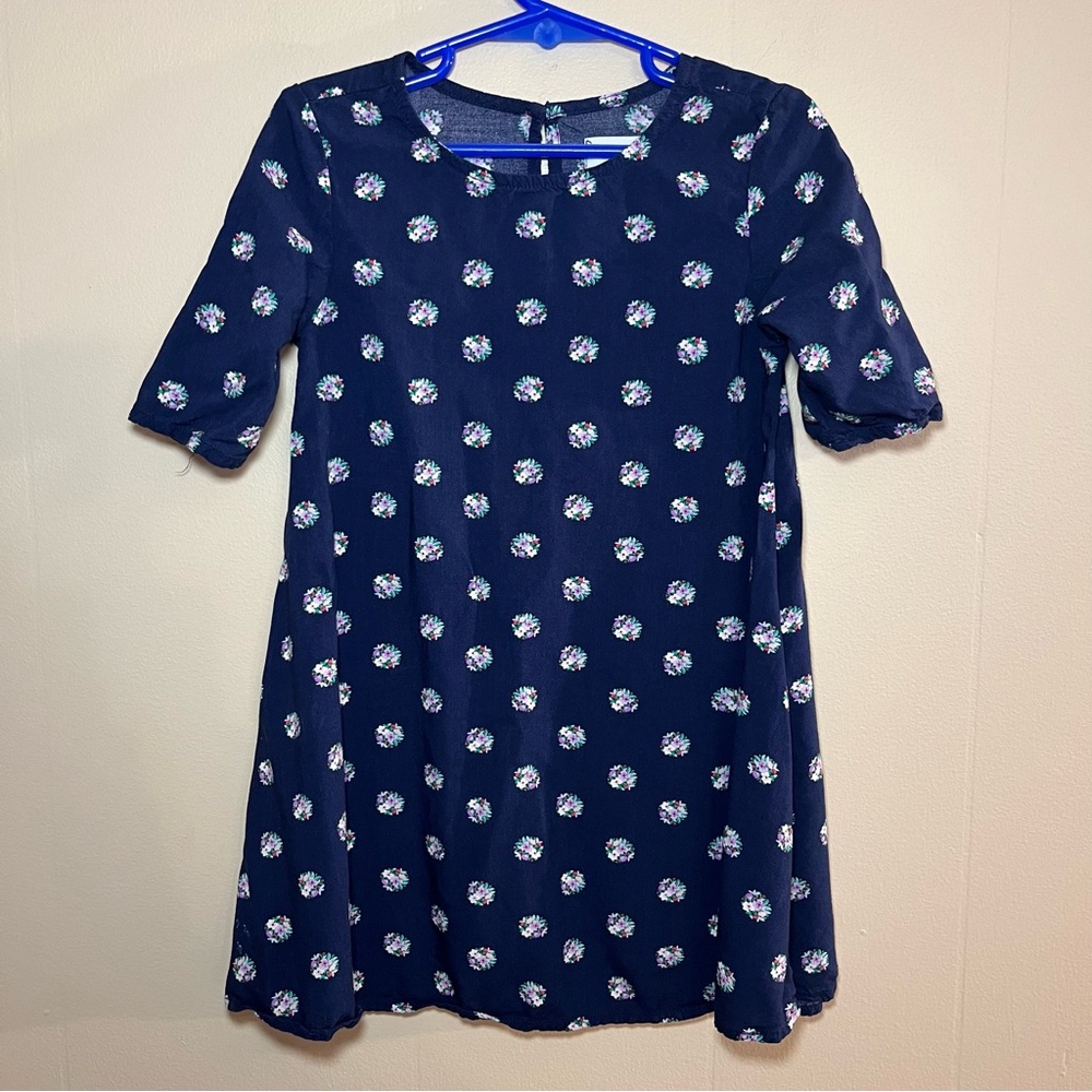 Old Navy 5T Navy Blue Floral Bouquet Dress